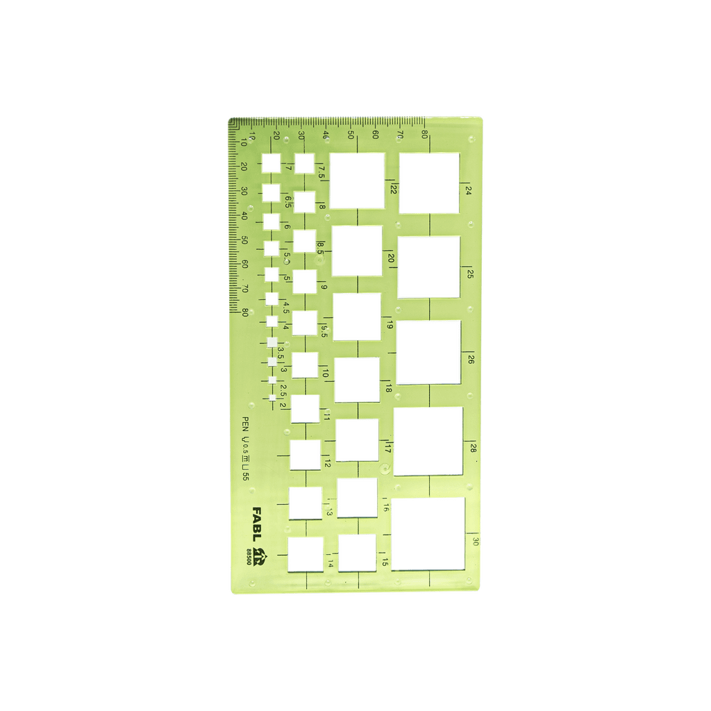 Fabl ruler and stencil