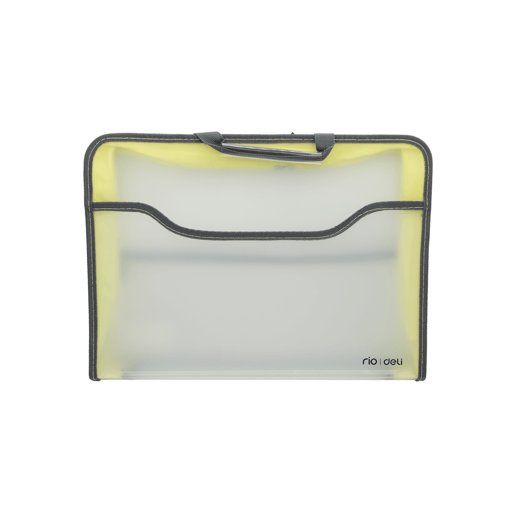 Deli transparent expanding files box -