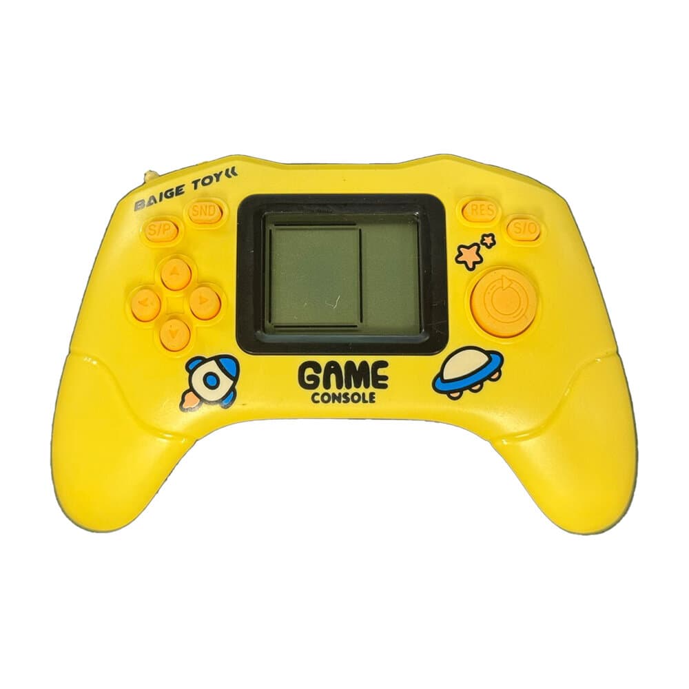 funny toy PLAYTETRIS GAME CONSOLE YELLOW