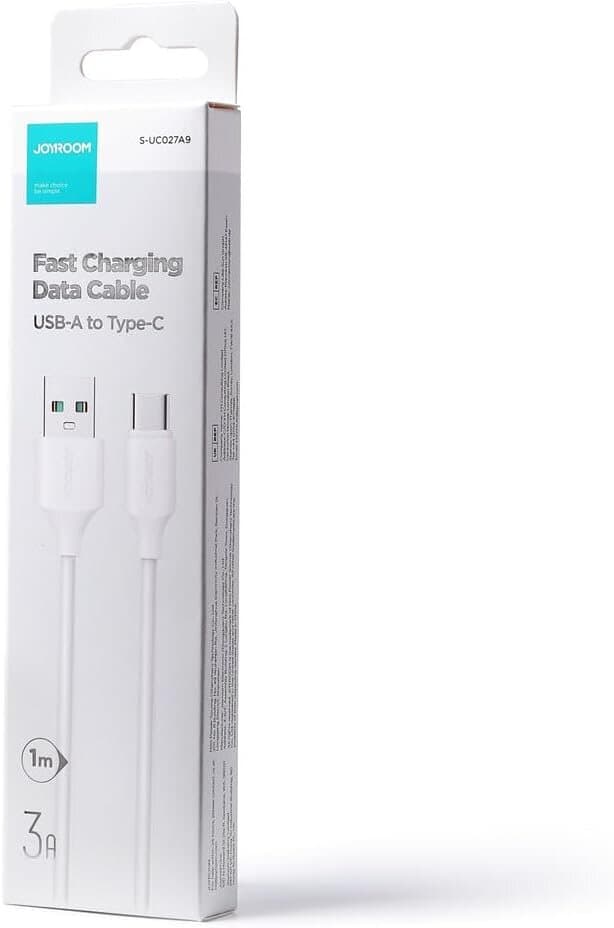 Joyroom charging/data cable USB - USB Type C 3A 1m white (S-UC027A9) 4