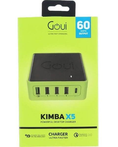 Goui Kimba X5 36W 5-Port Desktop Charger (Qualcomm 3.0)