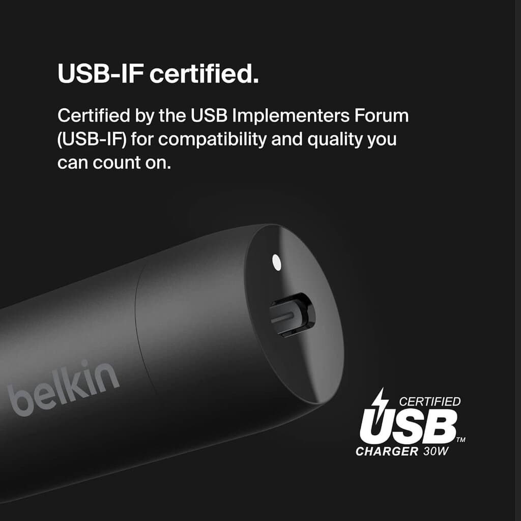 Belkin 30W Fast Car Charger with USB-C PD 2
