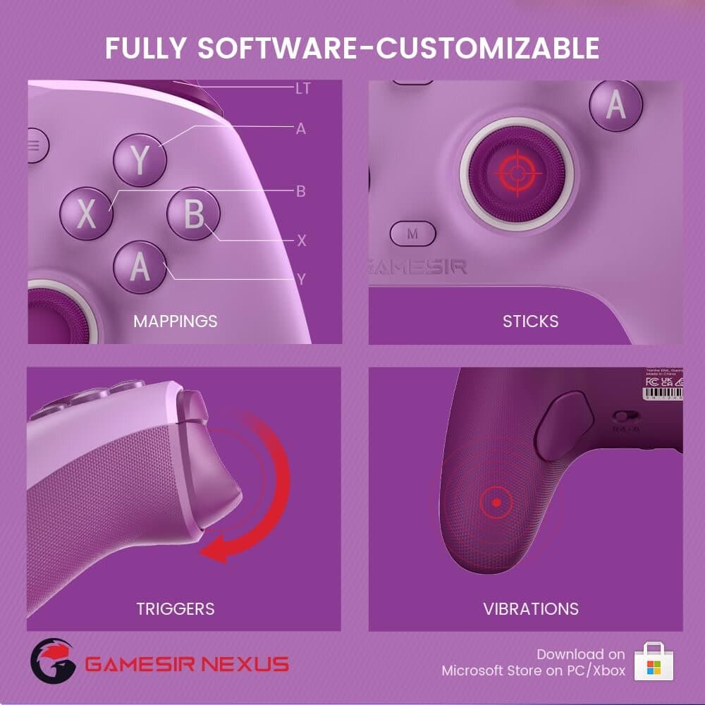GameSir G7 SE Wired Controller for Xbox Series X|S, Xbox One & Windows 10/11,Pink 3
