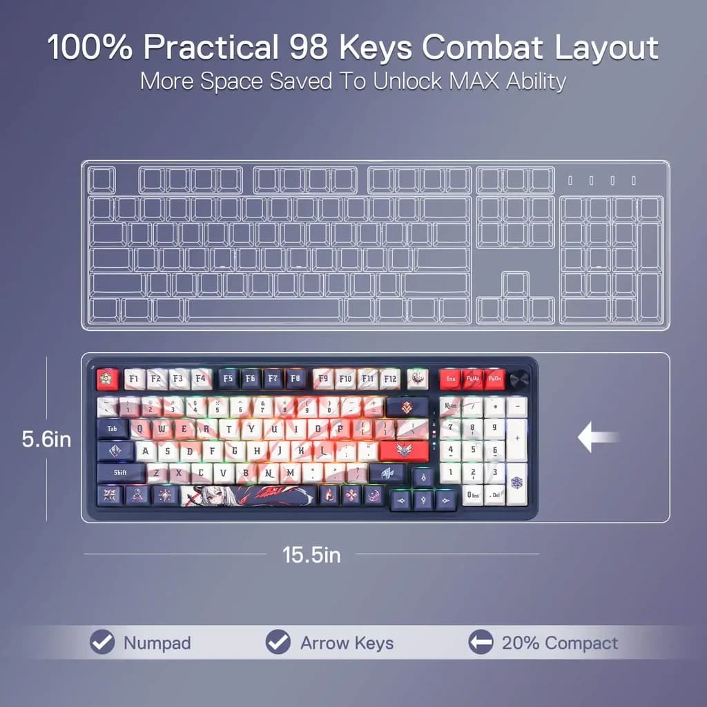 Redragon K686 Wireless Mechanical Keyboard 3