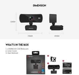 Fantech Luminous C30 Quad HD Webcam (1440p) with Mic — photo 3