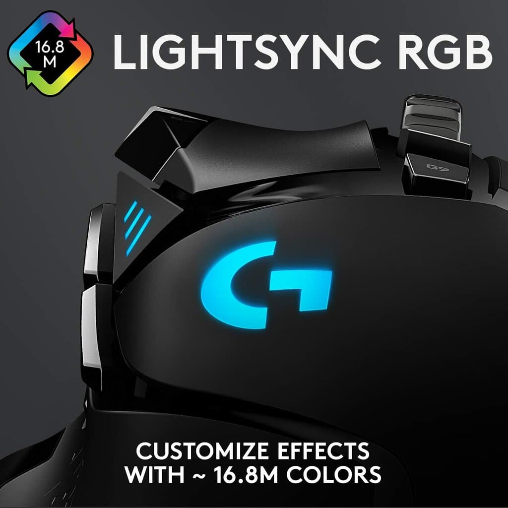 Logitech G502 HERO Wired Gaming Mouse: HERO 25K, RGB 2