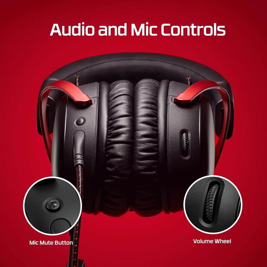 HyperX Cloud III Wired Gaming Headset: DTS, Black/Red (OPEN BOX) 4