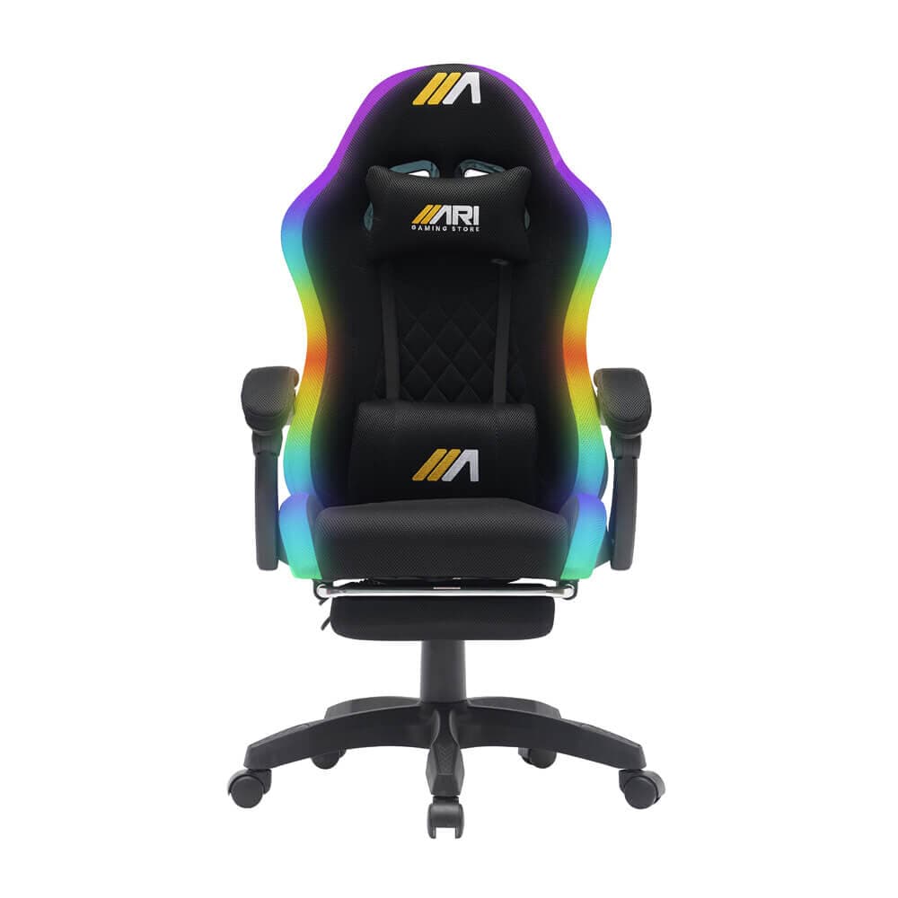 GAMING CHAIR AG LIGHT MESH ALL BLACK - RGB