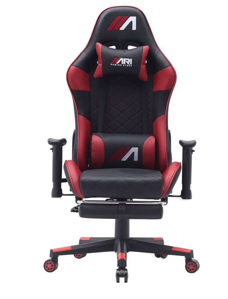 AG01 Gaming chair ( footrest + massage) DarkRed & Black