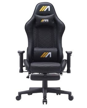 AG01 Gaming Chair ( footrest + massage) Black ( AG01 )