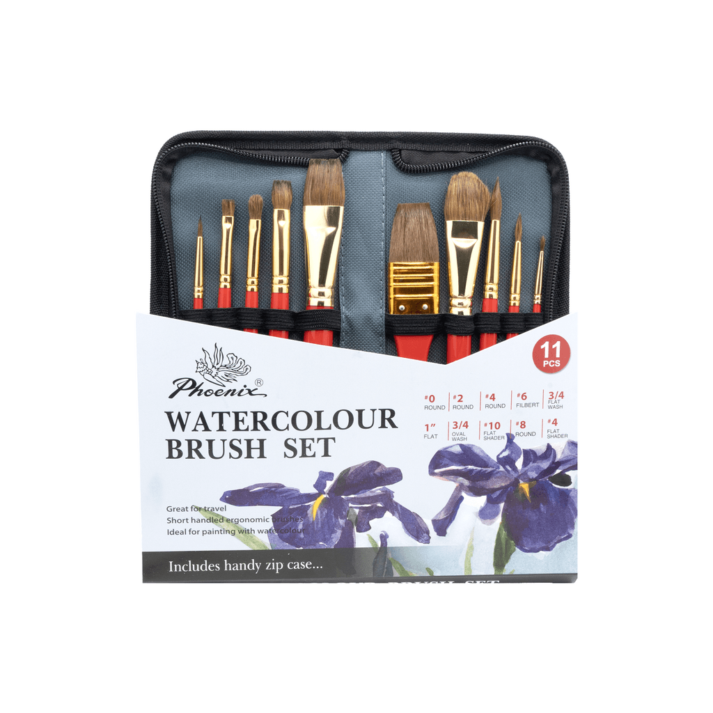 phoenix 11 pieces  water color brush set -