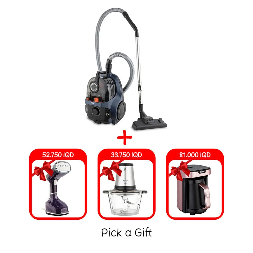 Fakir Freelander BL-6056 Bagless Vacuum Cleaner (Indigo Blue) + Only 1 Gift