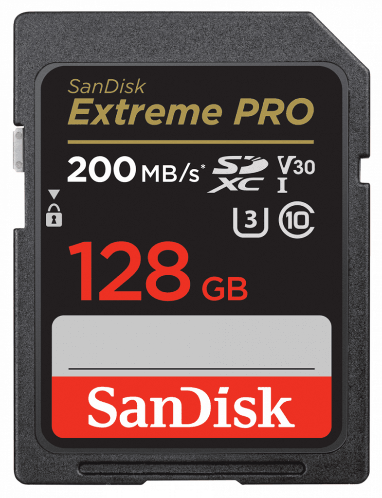 SanDisk Extreme Pro SDXC UHS-I Card 128GB 200MB/s 1