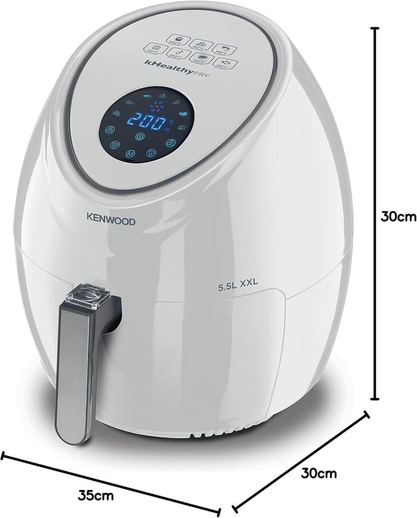 مقلاة هوائية من كينوود سعة 5.5 لتر بقوة 1800 واط - HFP50.000WH (ابيض) — photo 5