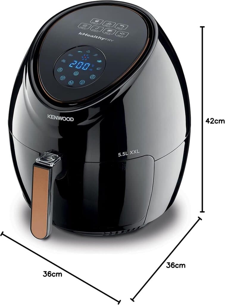 Kenwood Air Fryer 5.5L 1800W - HFP50.000BK (Black) 5