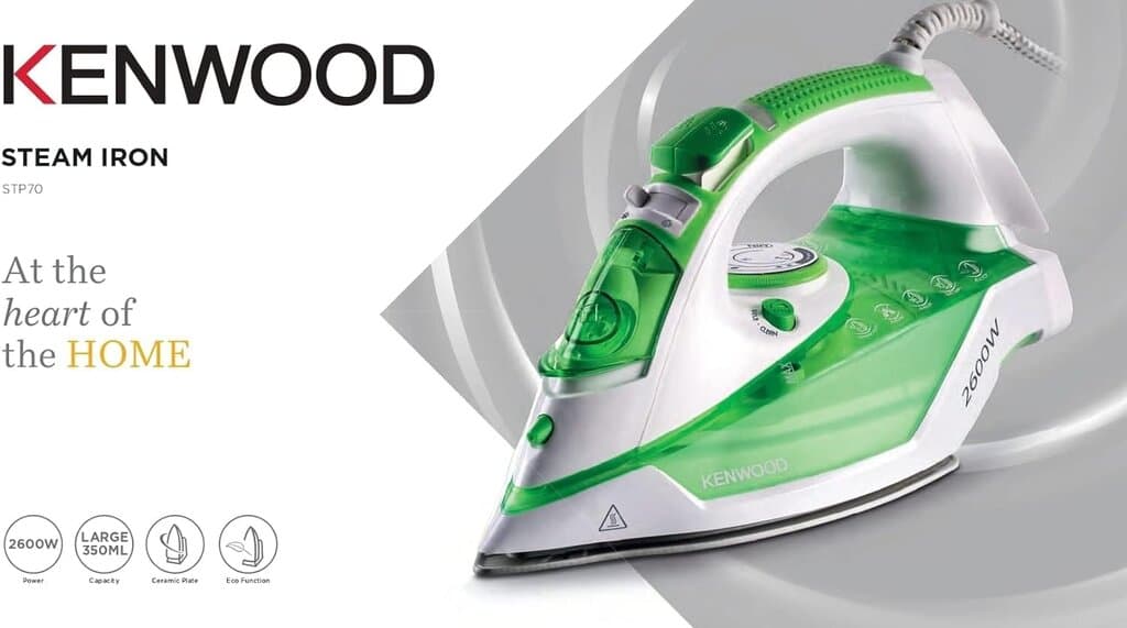 Steam Iron Capacity 350ml Power 2600 Watts STP70.000WG 2