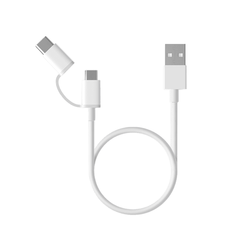 Mi 2-in-1 USB Cable Micro USB to Type C (30cm)