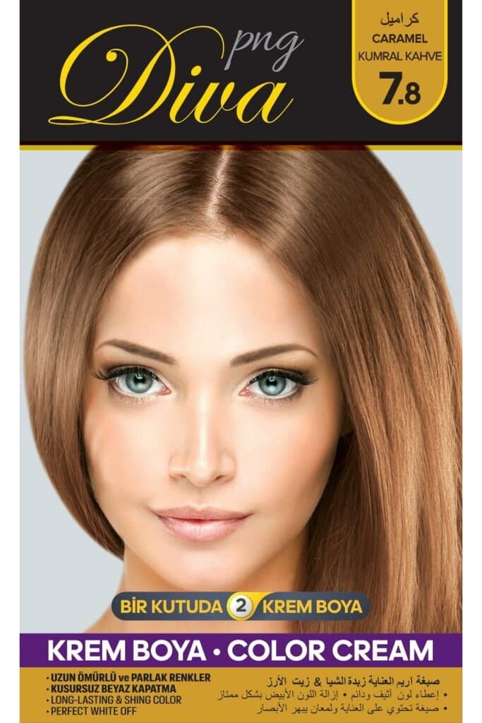 صبغ شعر ديفا بزيت الاركان و زبدة الشيا | اشقر ذهبي متوسط 7.3 من Diva