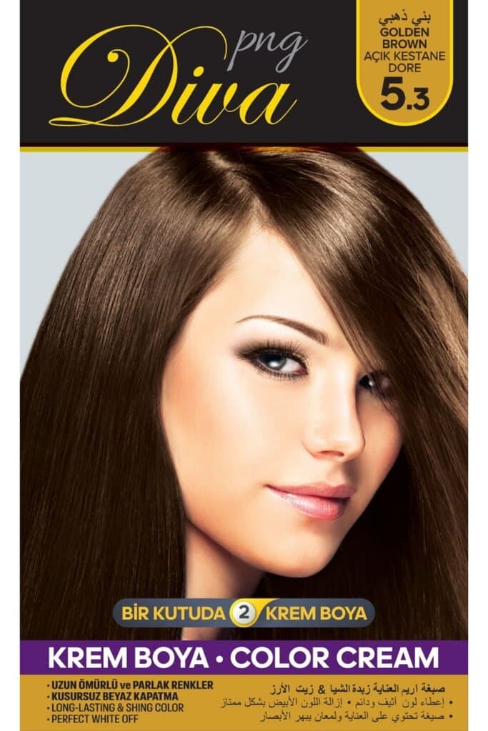 صبغ شعر ديفا بزيت الاركان و زبدة الشيا | بني ذهبي 5.3 من Diva