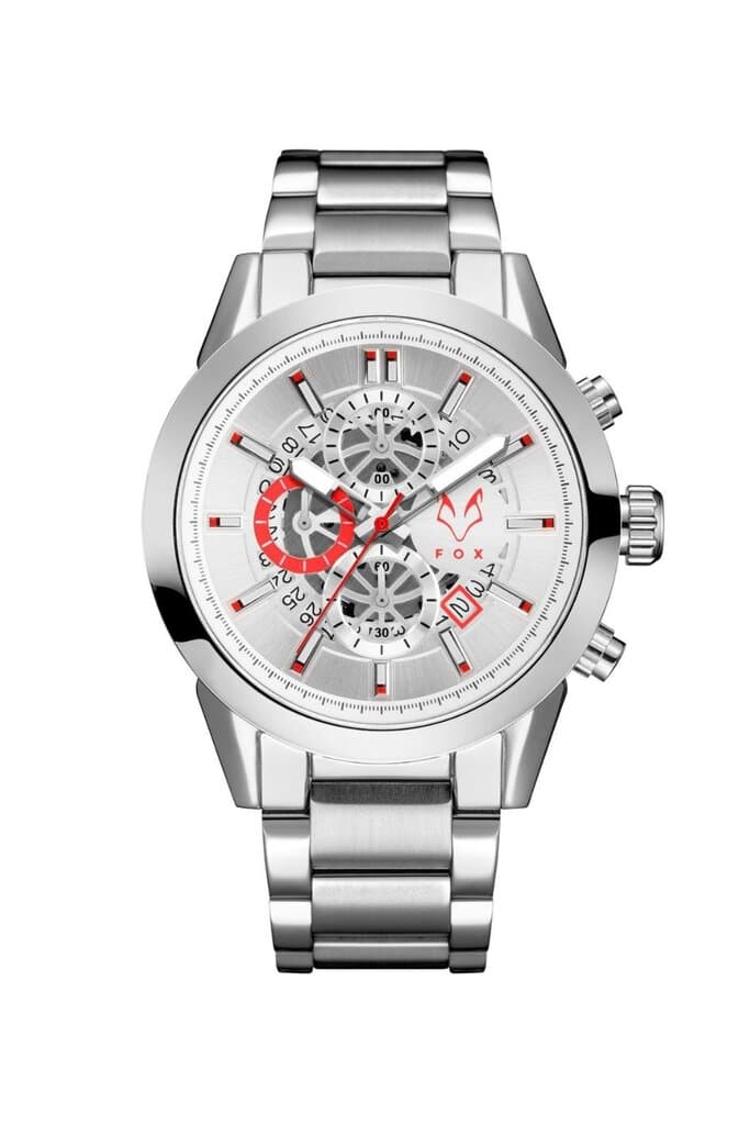 ساعة فوكس رجالي لون فضي ذهبي من FOX