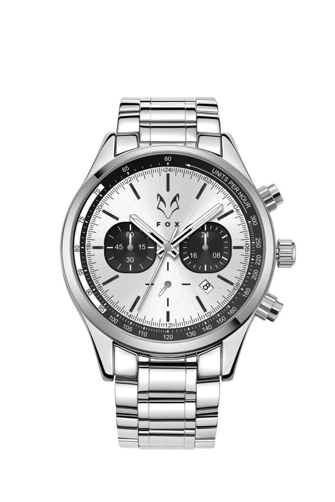 ساعة فوكس رجالي لون فضي من FOX