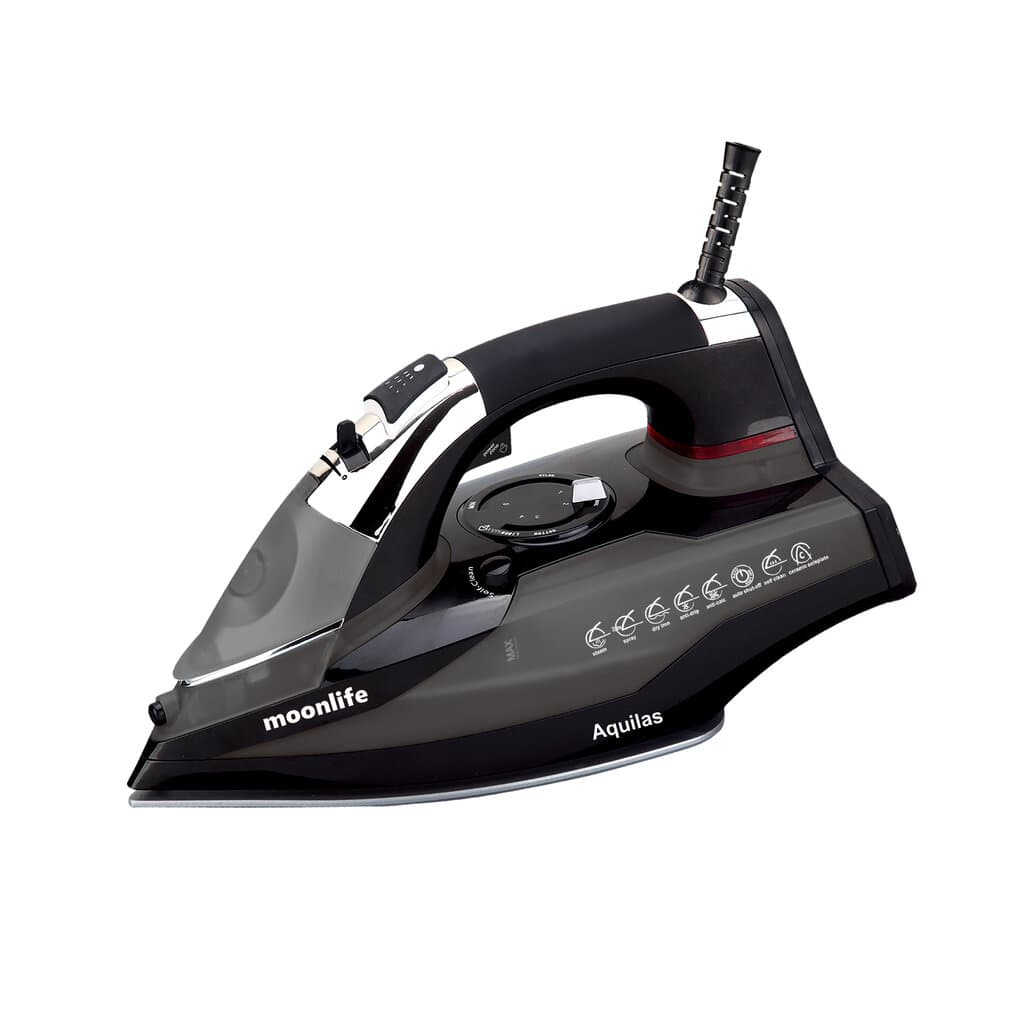 Moonlife AQUILAS Ceramic Steam Iron - Black