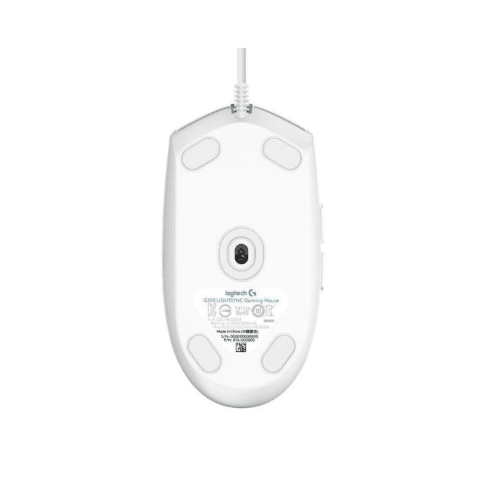 Logitech G203 Wired Gaming Mouse - White 4