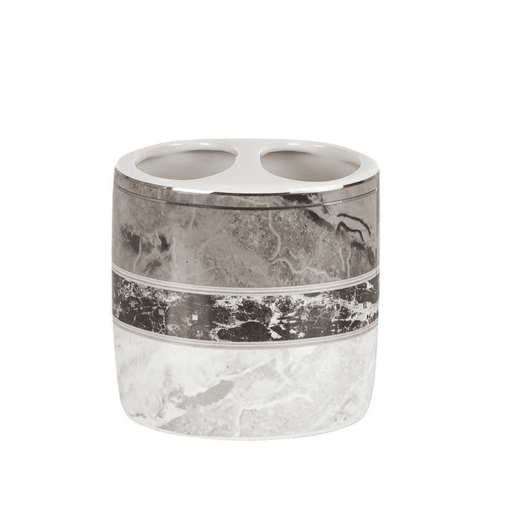 Garnsey Grey Toothbrush Holder Ceramic