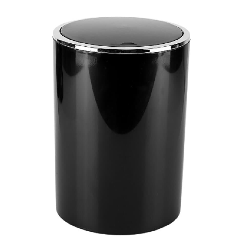 Lenox Dustbin 6 Lt Black/Chrome 2