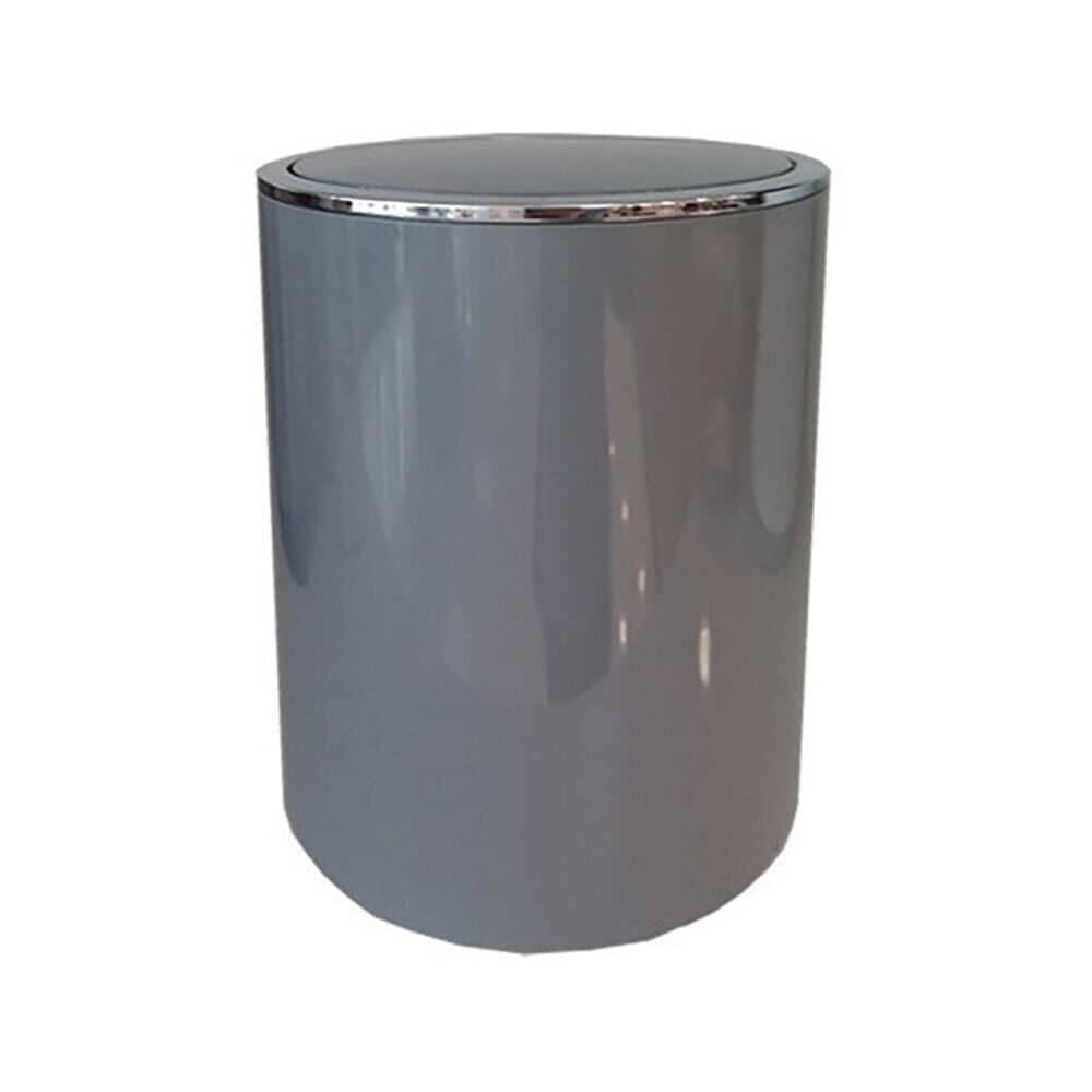 Lenox Dustbin 6 Lt Grey Plastic 2