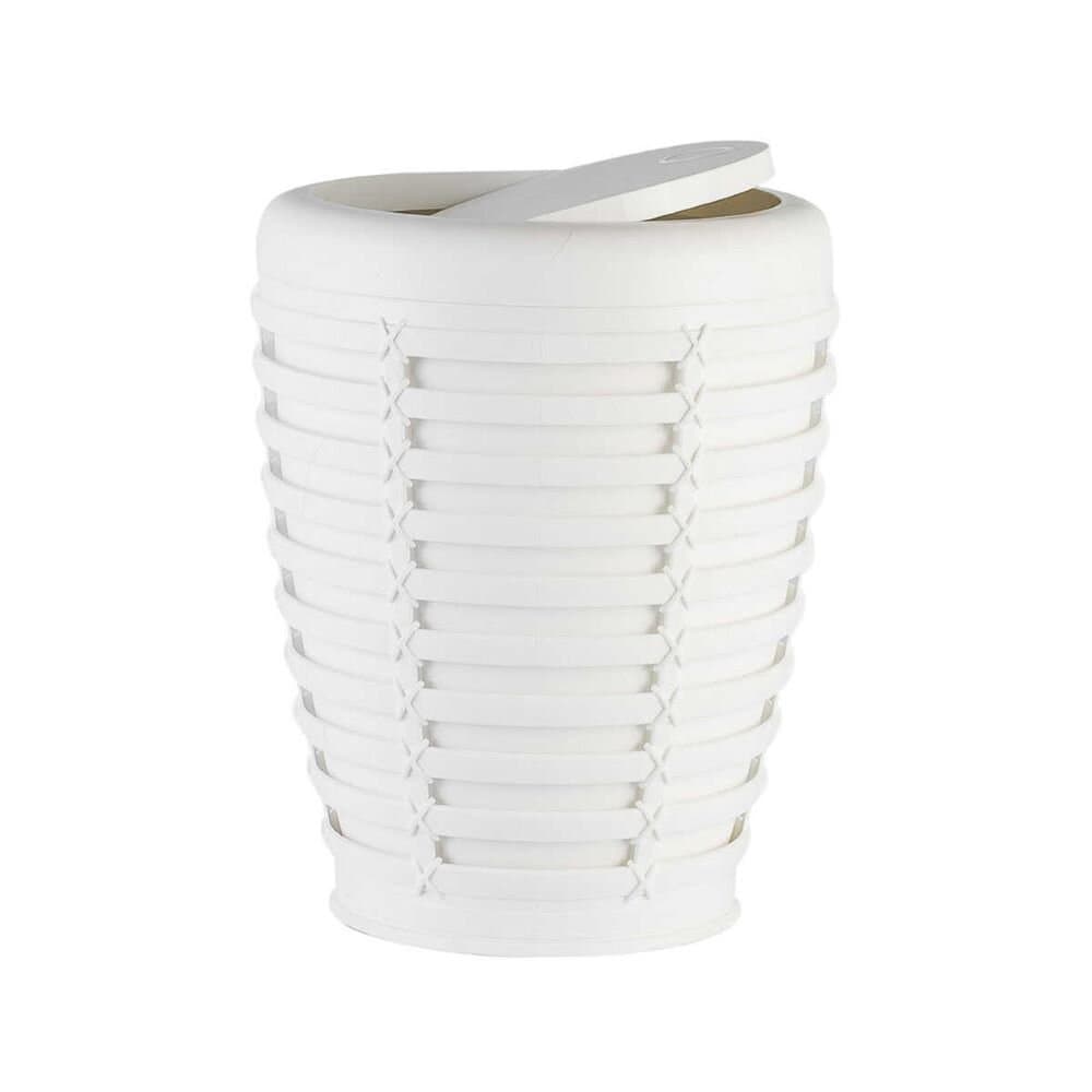 Palm Shavingh Can White Plastic 2