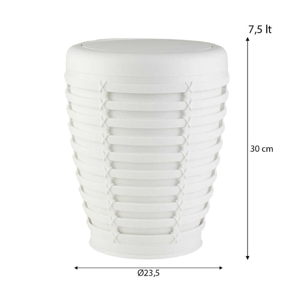Palm Shavingh Can White Plastic 3