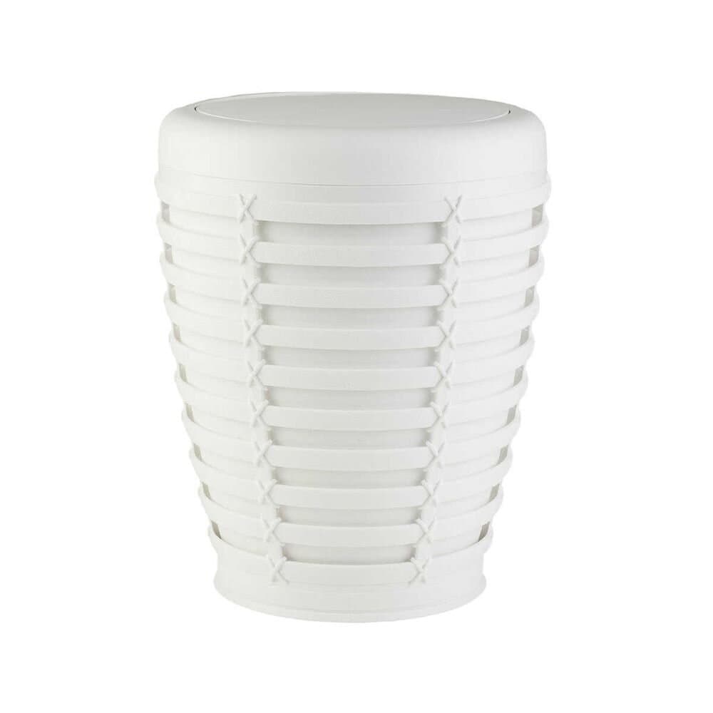 Palm Shavingh Can White Plastic