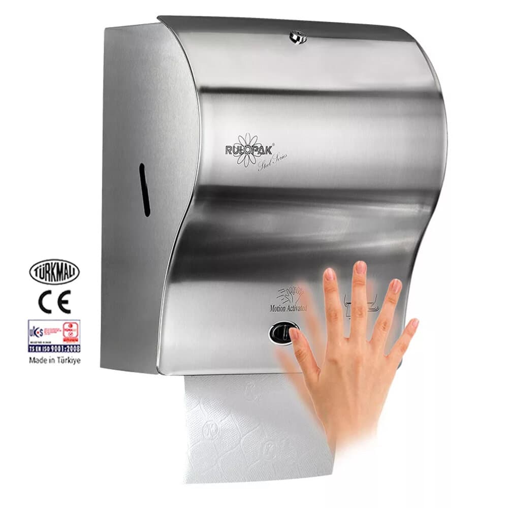 Sensored Paper Towel Machine 21 Cm Stainless Steel 2