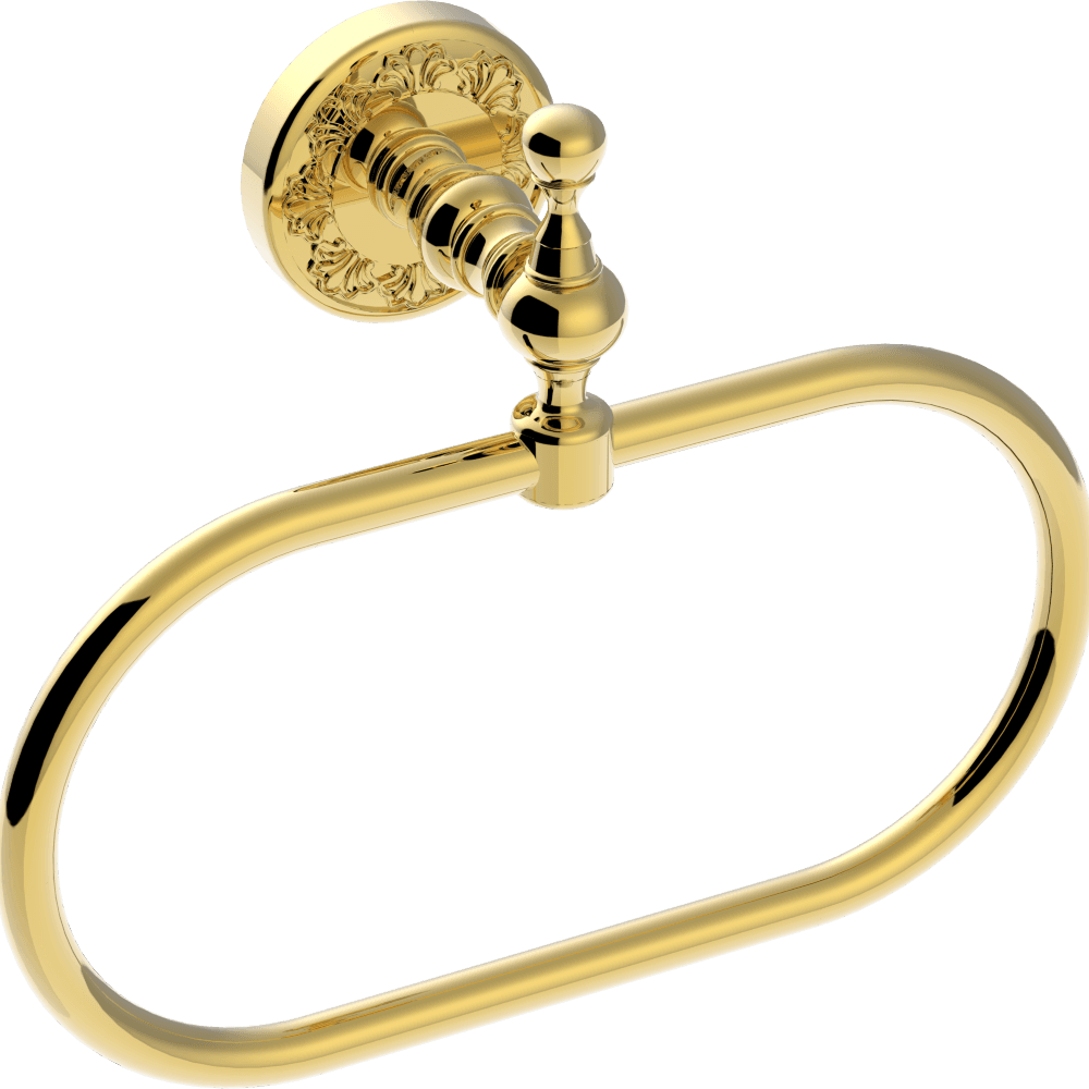 Hurrem Gold Oval Ring Towel Holder