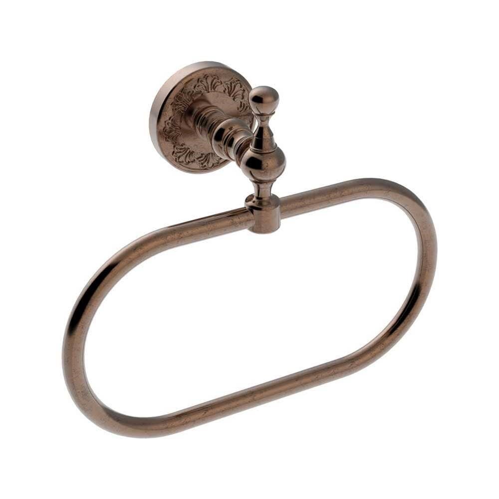 Hurrem Vintage Copper Oval Ring Towel Holder
