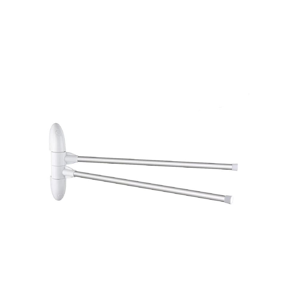 Perla 2-Sleeve Towel Hanger (Silver)