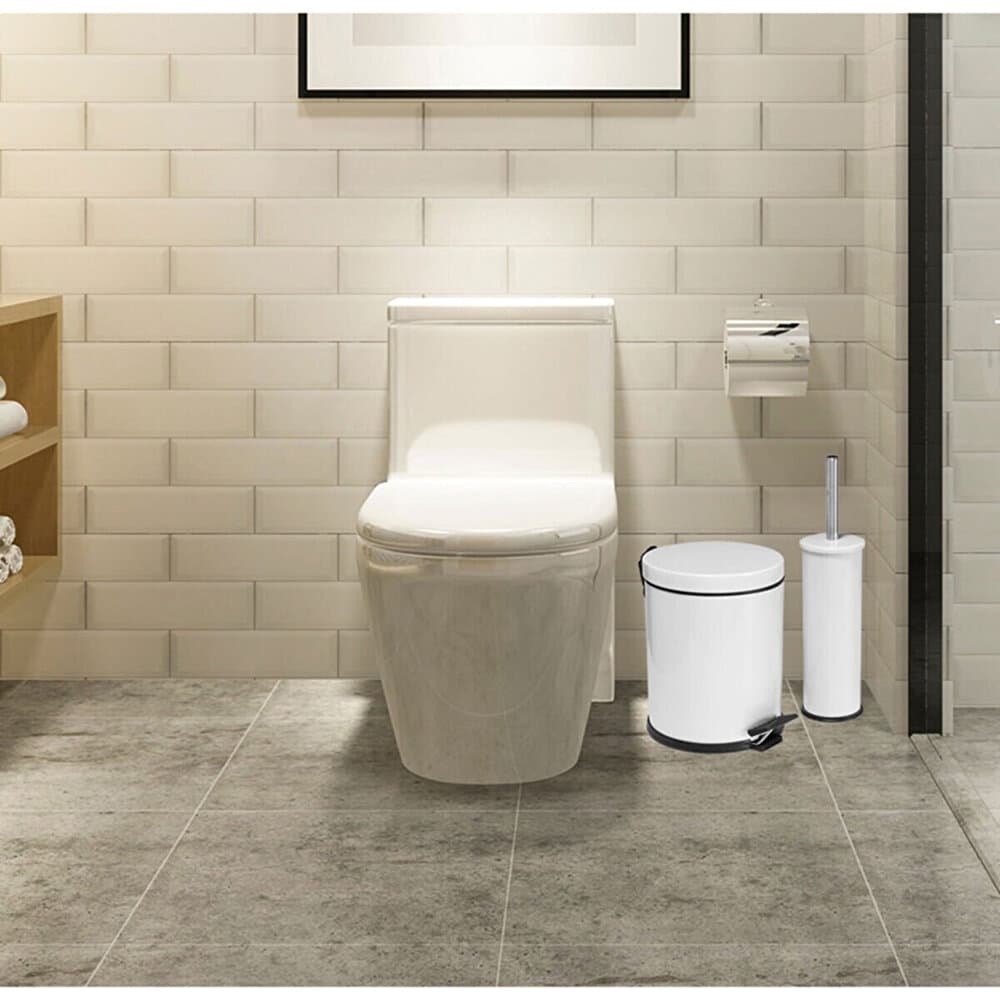 Galvanized 2 Pieces Bath Set 5Lt White 4