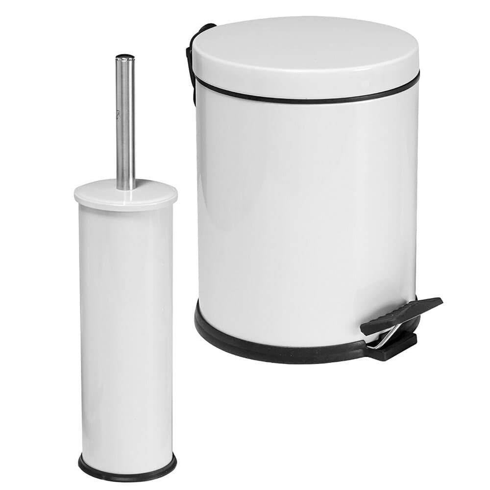 Galvanized 2 Pieces Bath Set 5Lt White