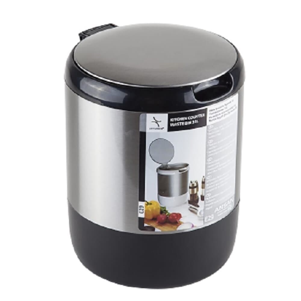 Pasifik Dustbin 3Lt Black