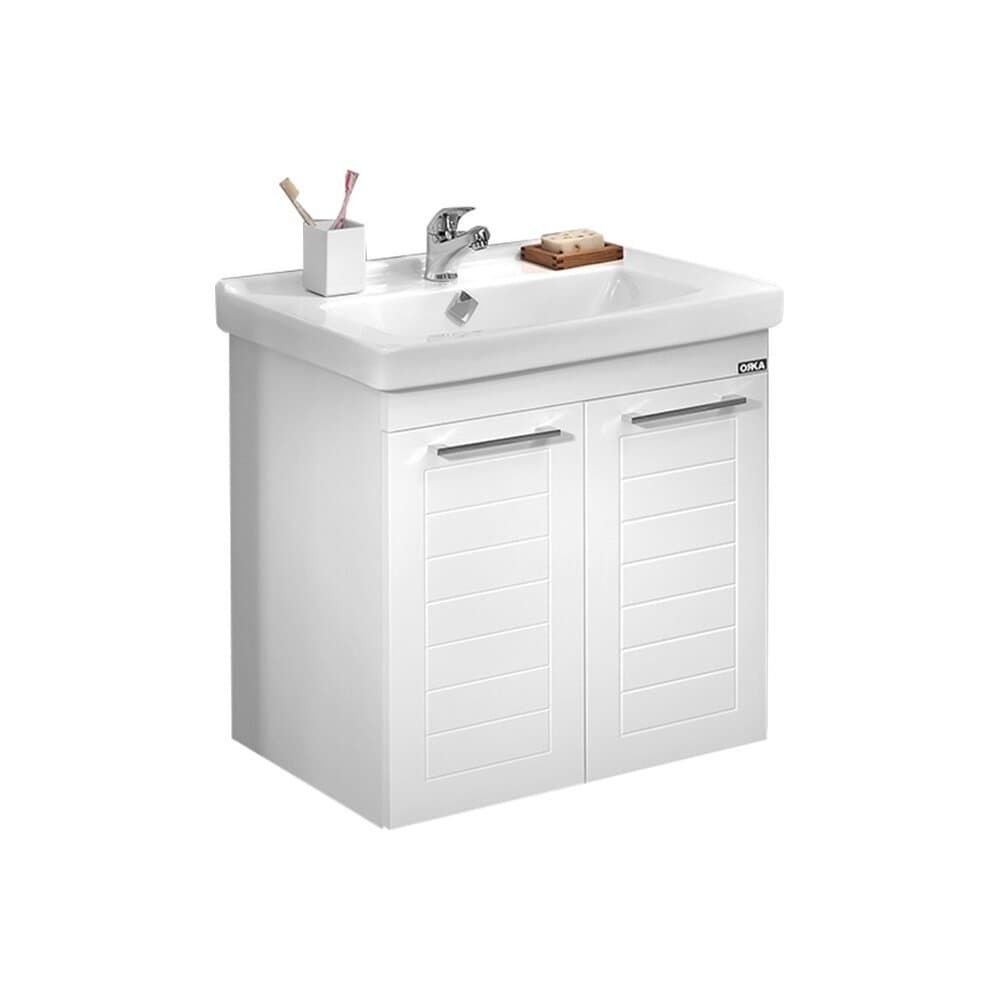 Orka Perge V2 65Cm Bathroom Set Cabınet - Whıte 5
