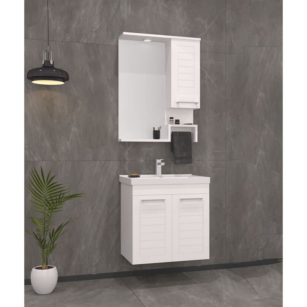 Orka Perge V2 65Cm Bathroom Set Cabınet - Whıte 2