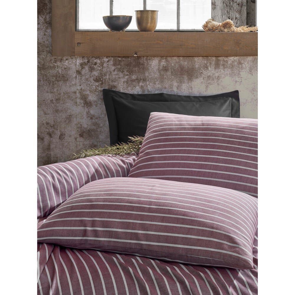Bamboo - Claret Red Bamboo Double Quilt Cover Set 200*220CM 4