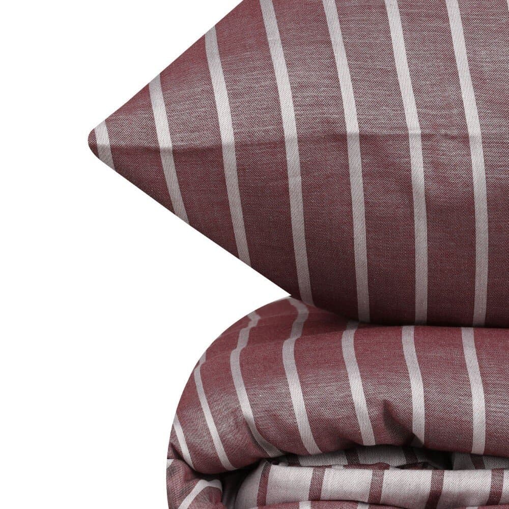 Bamboo - Claret Red Bamboo Double Quilt Cover Set 200*220CM 6