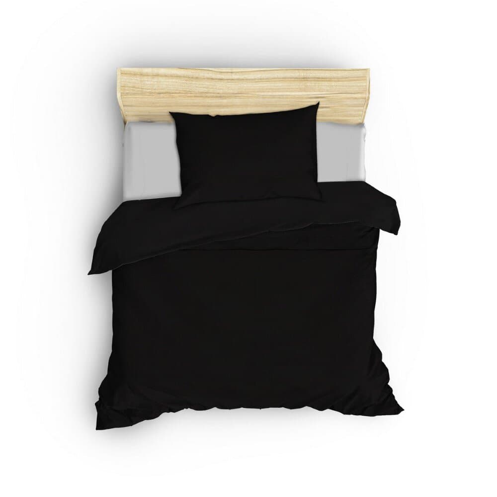 Elegant - Black Satin Single Quilt Cover Set 160*220CM