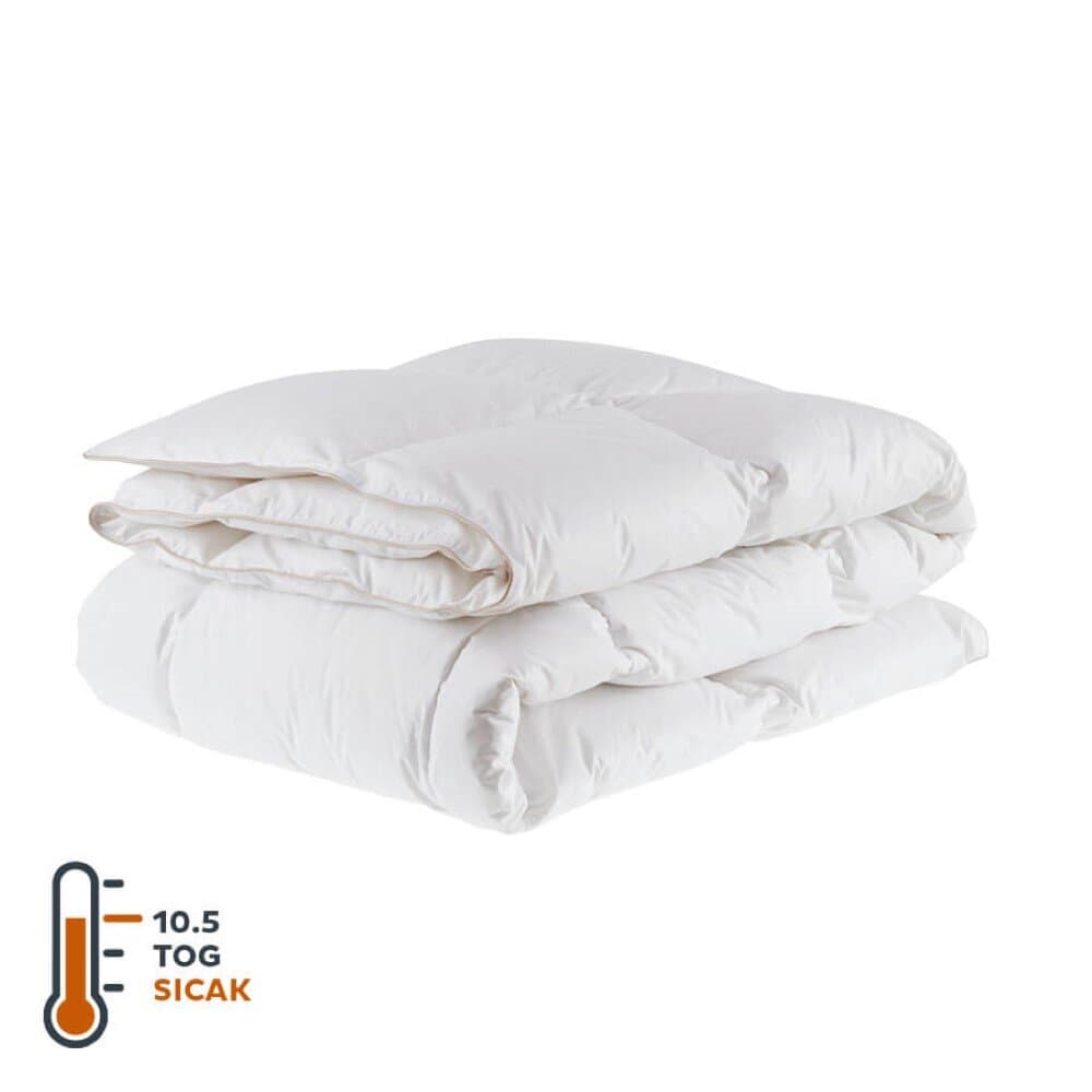 Penelope Dove 10,5 Tog Goose Down Duvet Single 155*215 Cm 4