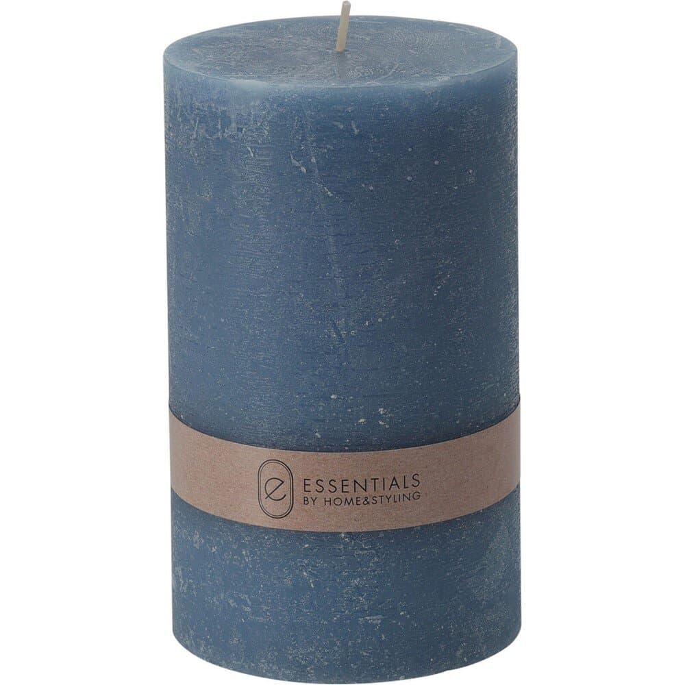 Candle Pillar 9X15Cm Light blue