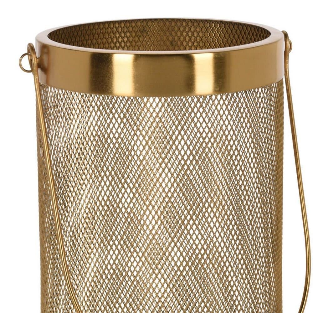 Lantern Mesh Iron Gold Clr 2