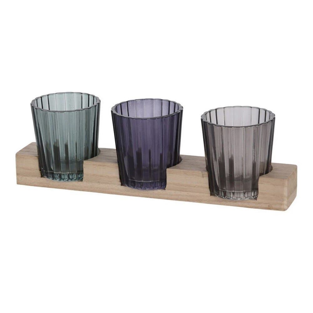 Tealıght  Holder Set 3Pcs Glass