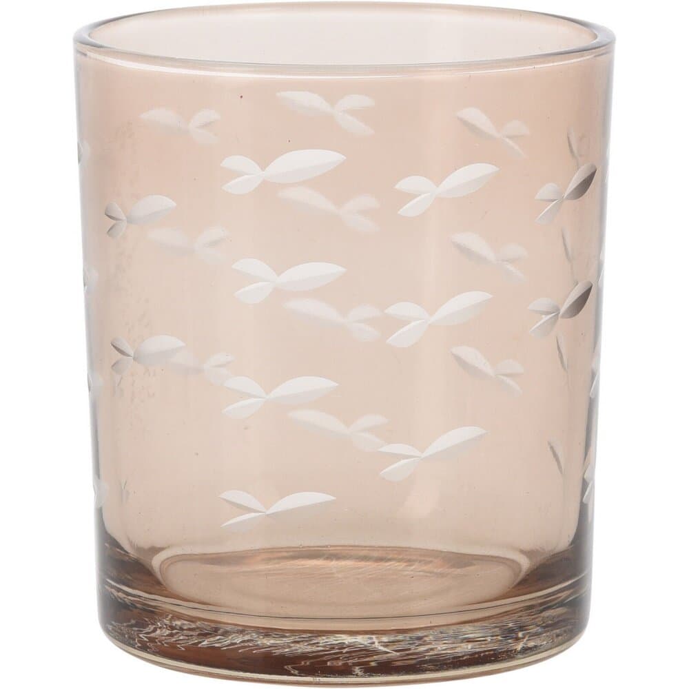 Tealıght Holder Glass Carved 3